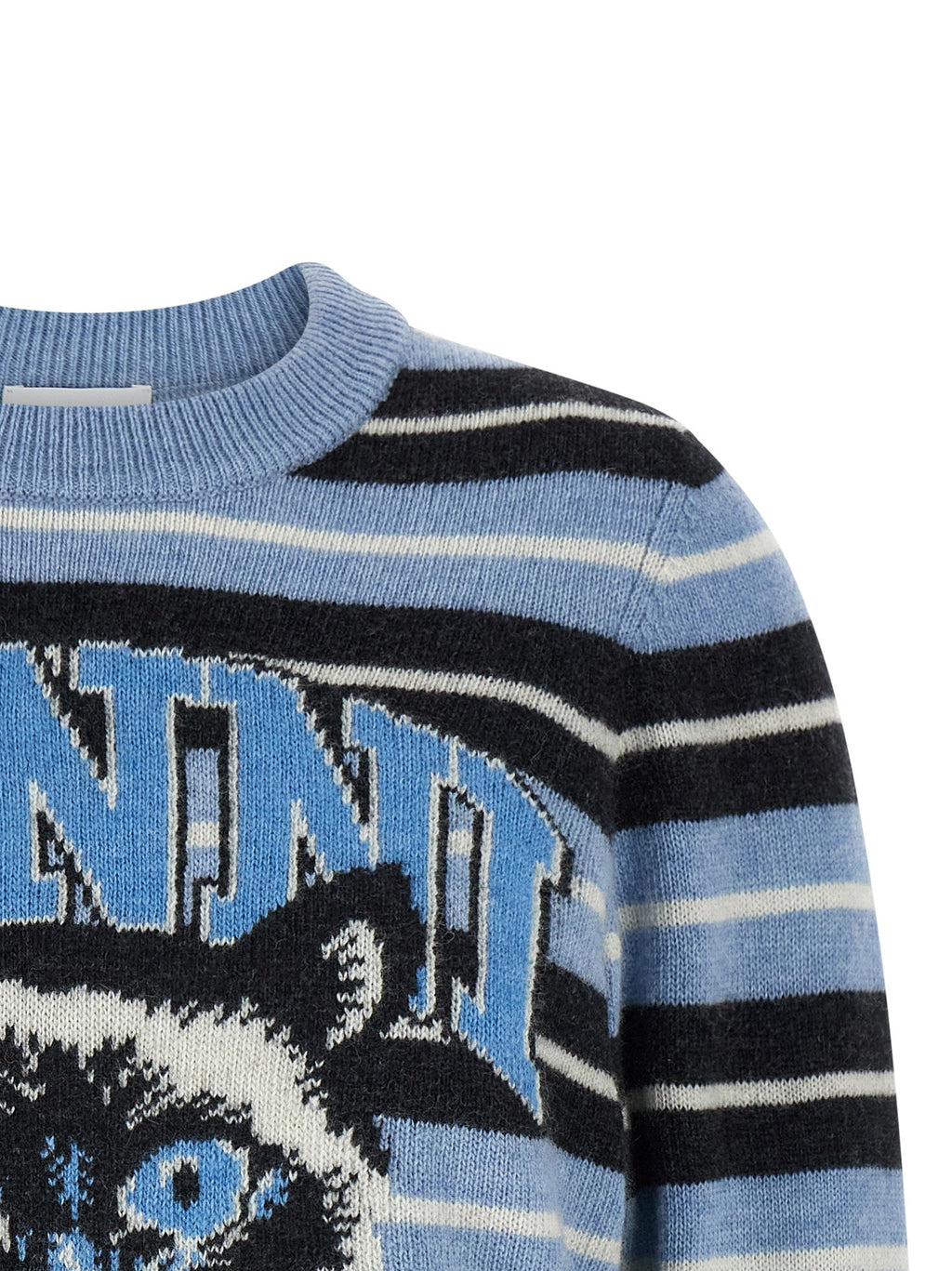 Ganni Blue Wool Cardigan