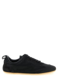 Jil Sander Black Cotton Low Top Sneakers