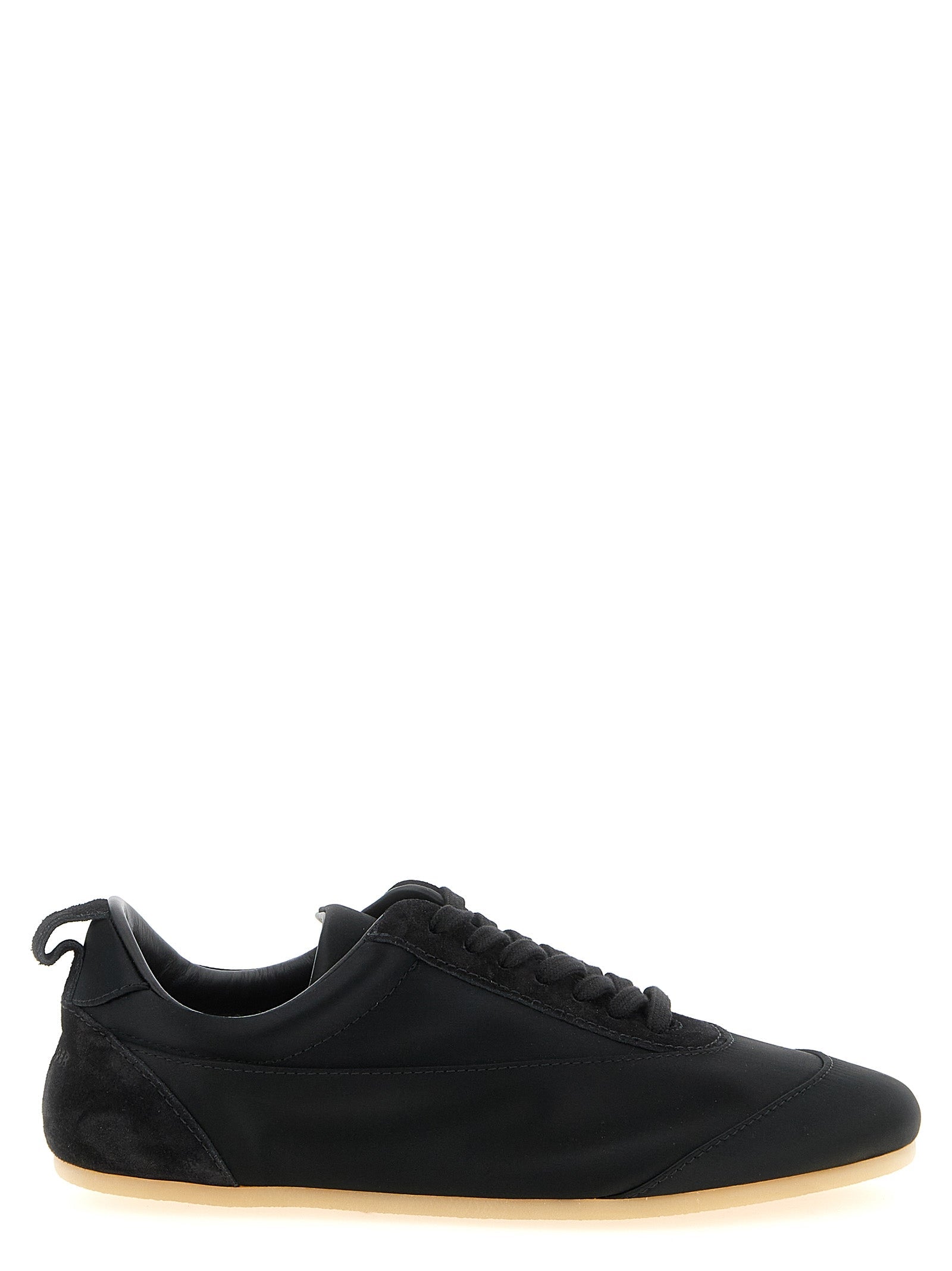 Jil Sander Black Cotton Low Top Sneakers