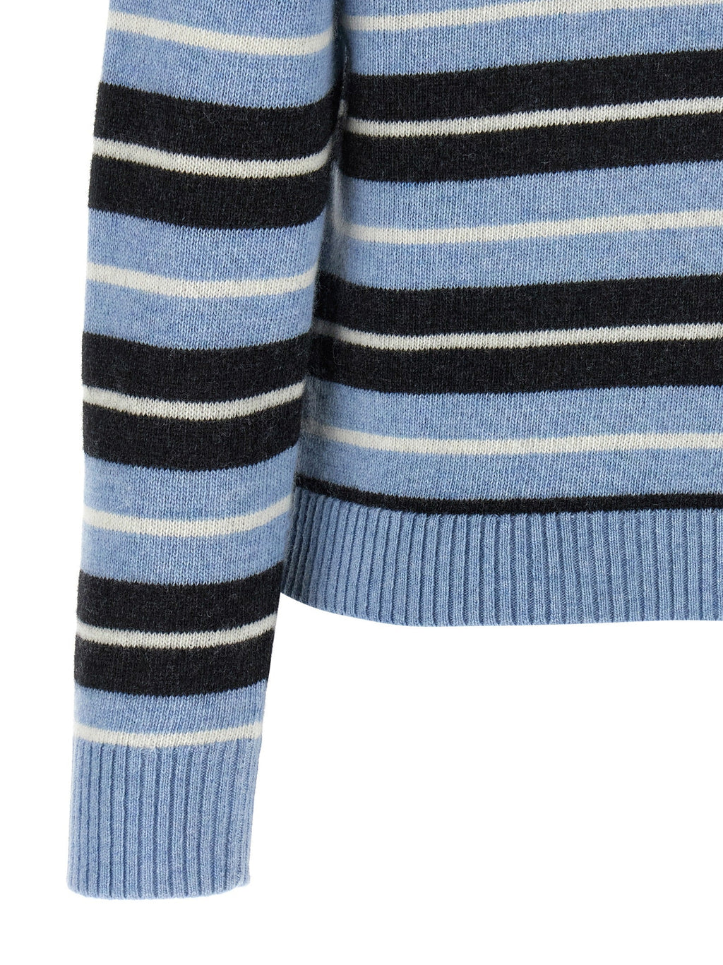 Ganni Blue Wool Cardigan