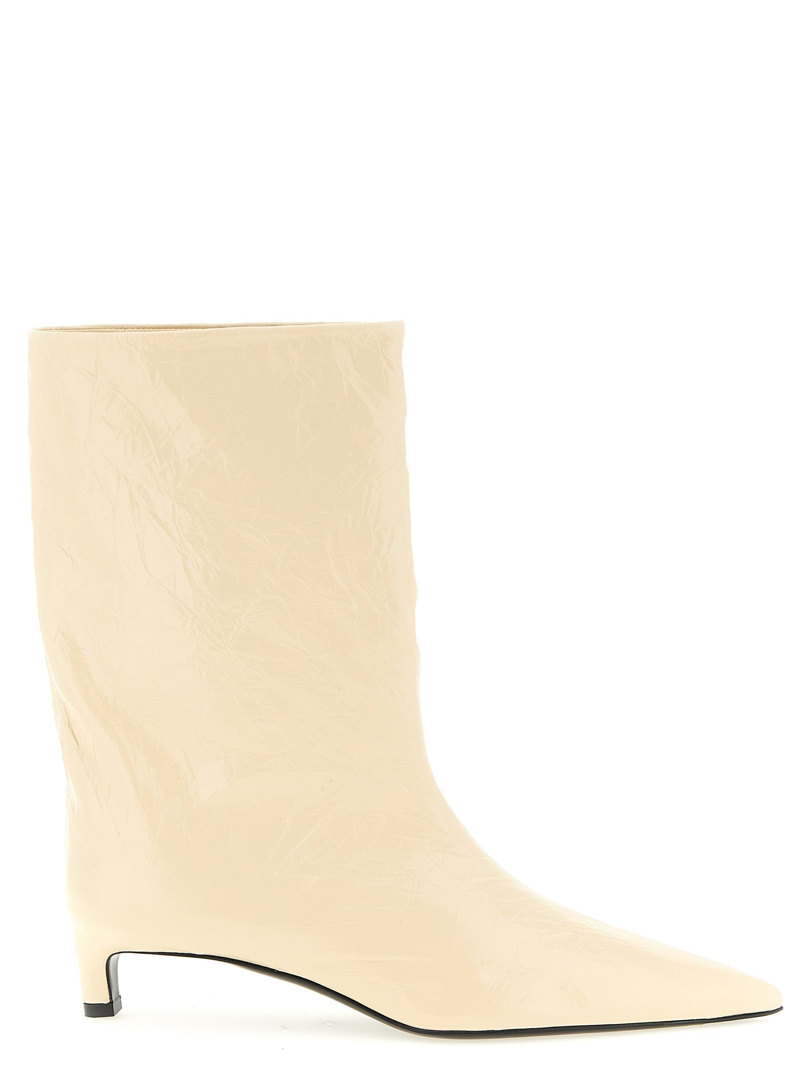 Jil Sander Beige Calfskin Ankle Boots