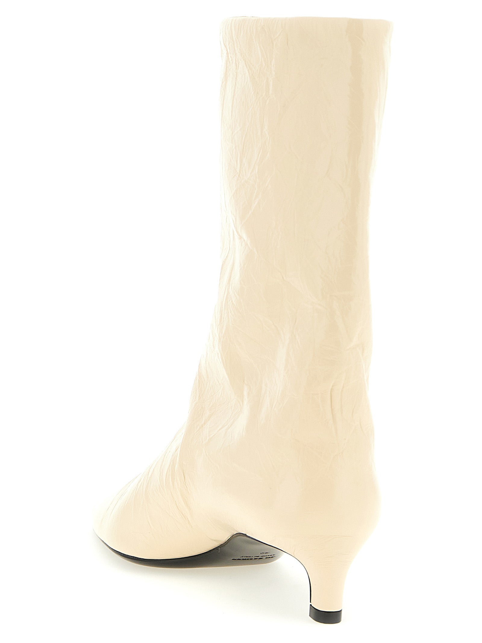 Jil Sander Beige Calfskin Ankle Boots