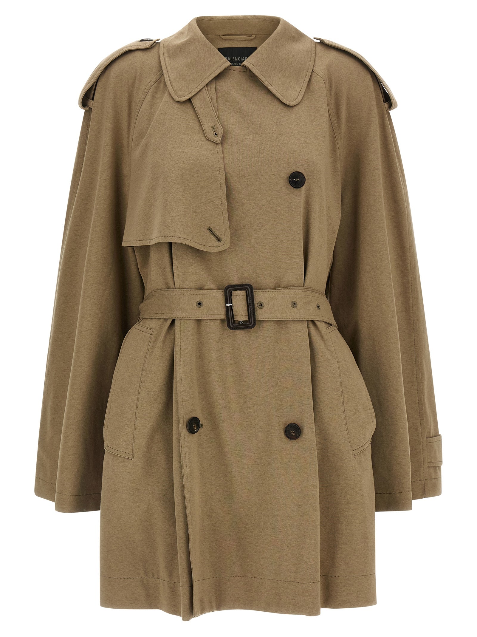 Balenciaga Beige Cotton Coat