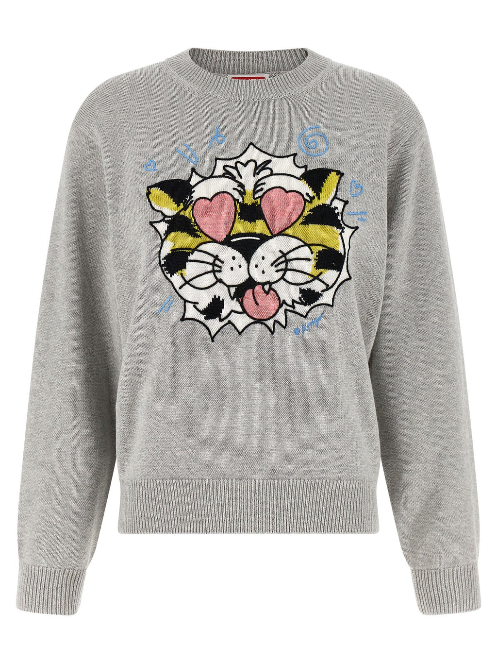 Kenzo Gray Wool Cardigan