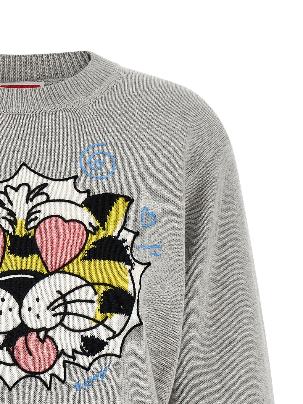 Kenzo Gray Wool Cardigan