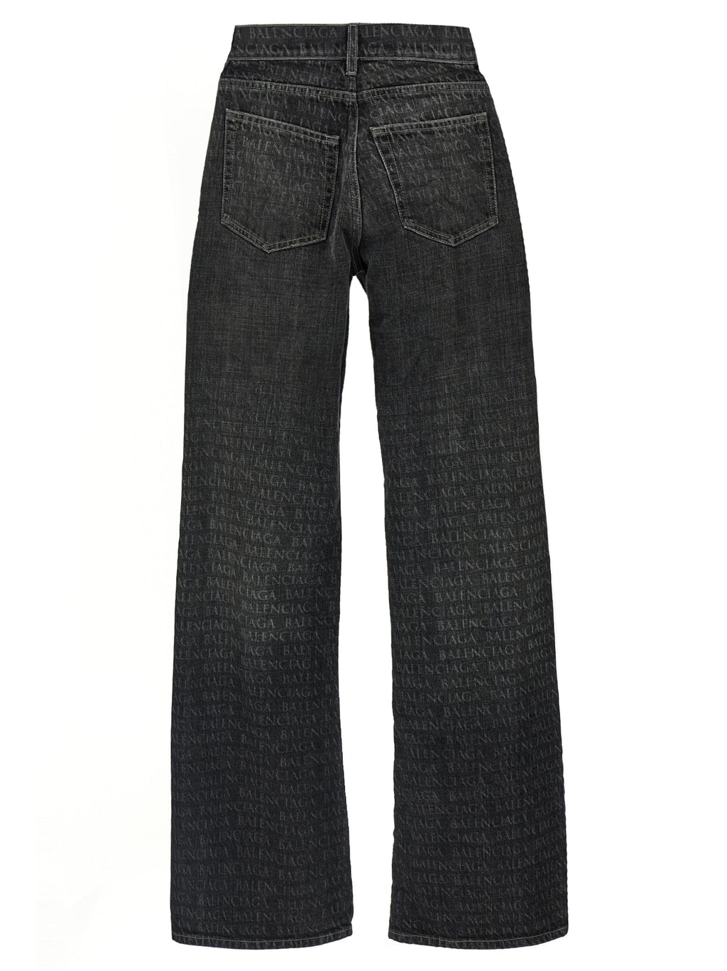 Balenciaga Black Cotton Flared Jeans