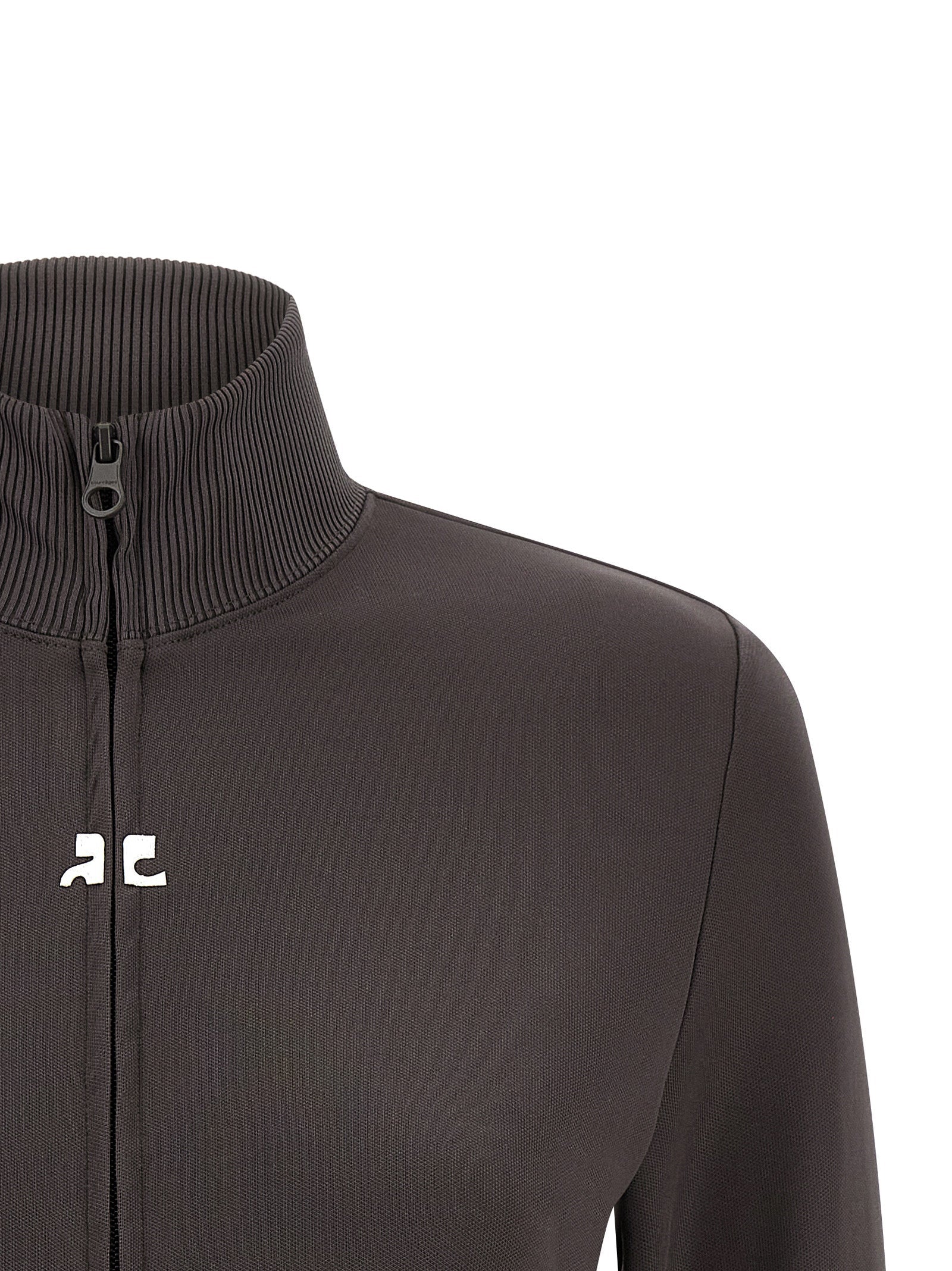 Courrèges Gray Polyester Sweatshirt