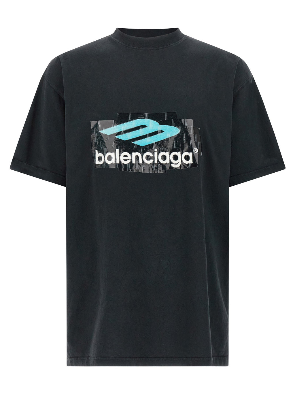 Balenciaga Black Cotton T-Shirt