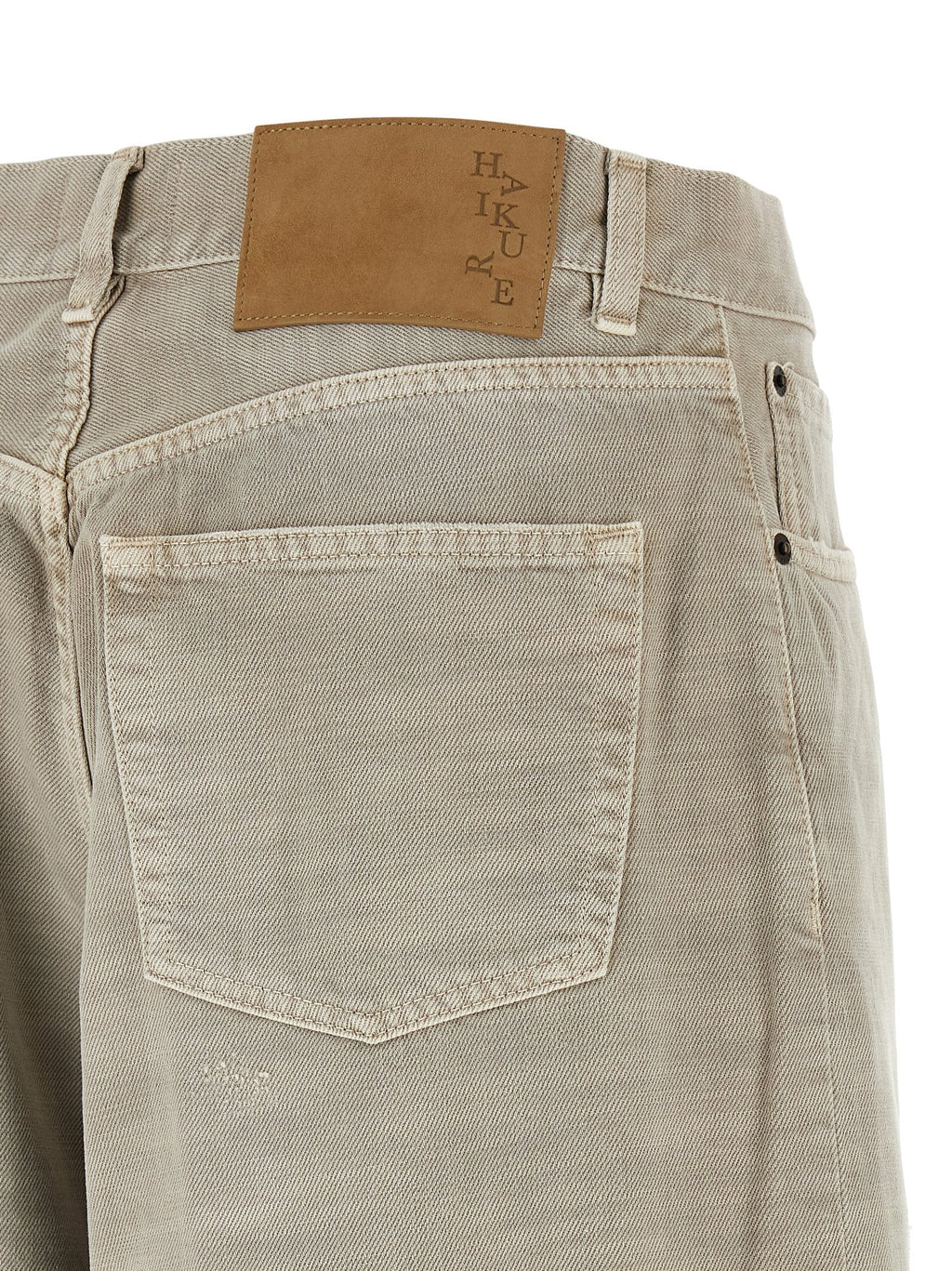Haikure Gray Cotton Jeans Denim