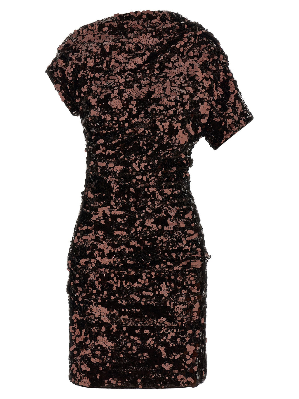 Ganni Brown Polyester Short Dress