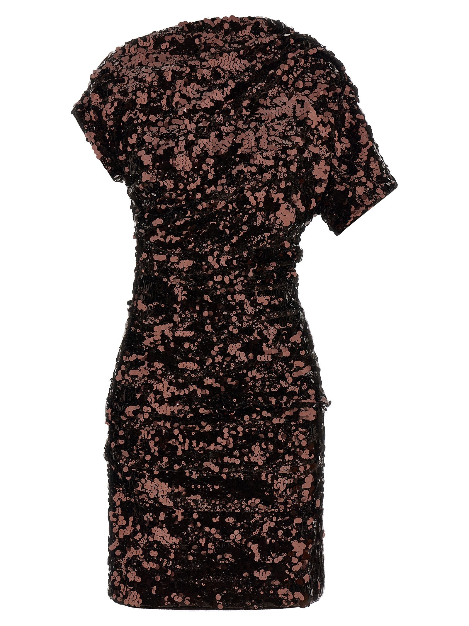 Ganni Brown Polyester Short Dress