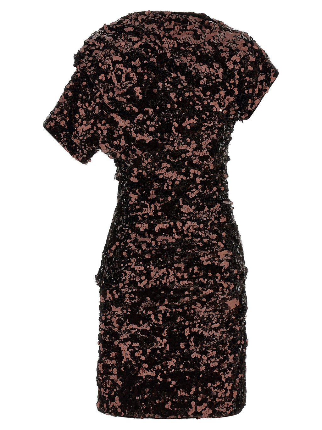 Ganni Brown Polyester Short Dress