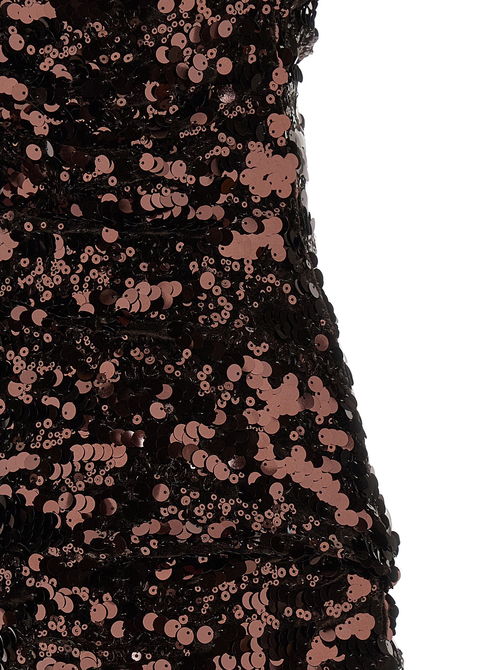 Ganni Brown Polyester Short Dress