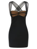 Nensi Dojaka Black Viscose Short Dress Nensi Dojaka