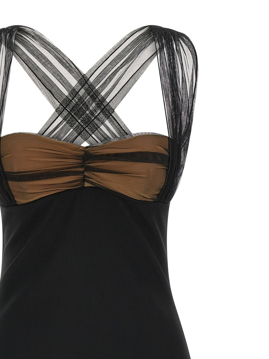 Nensi Dojaka Black Viscose Short Dress