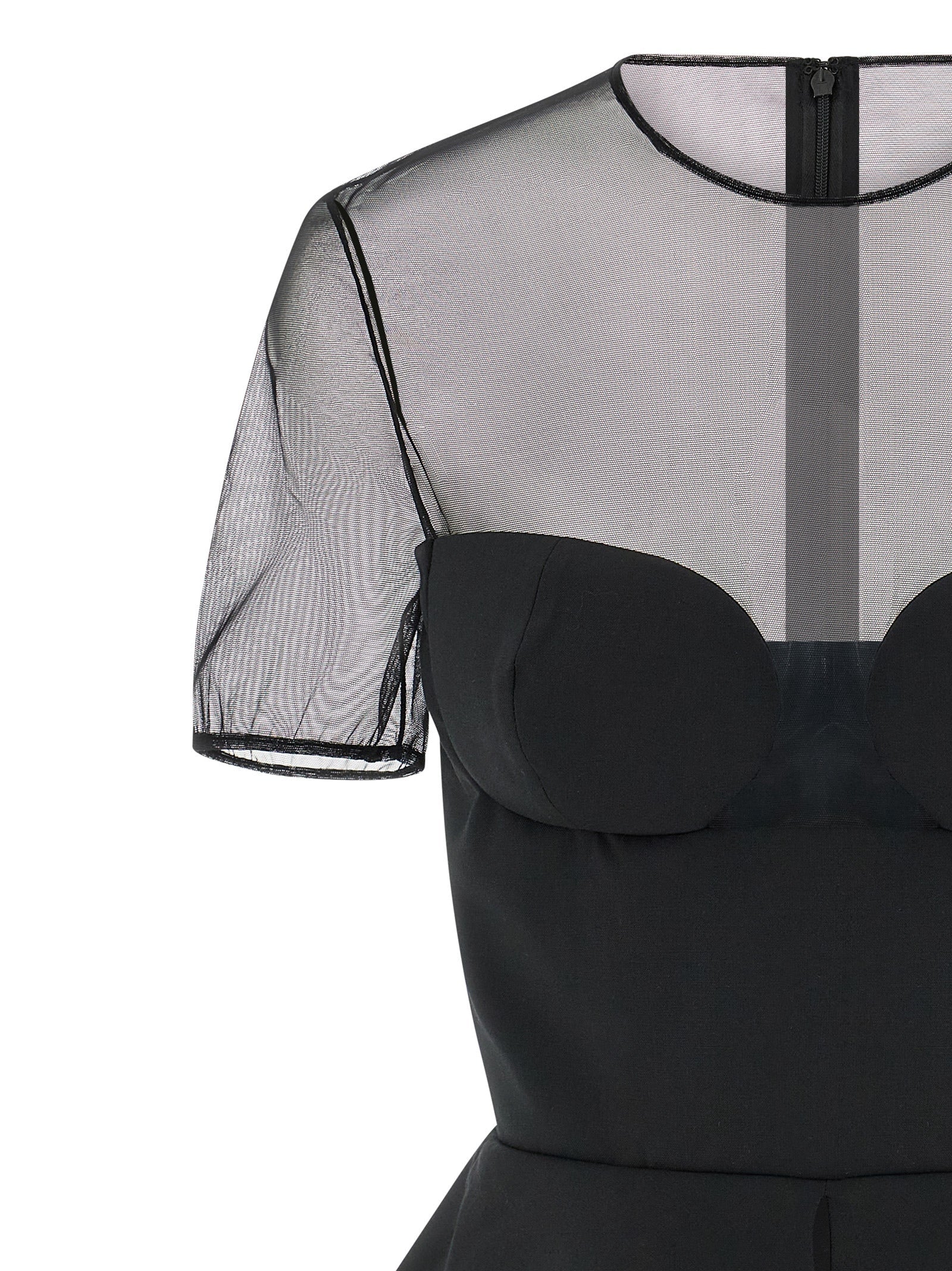 Nensi Dojaka Black Virgin Wool Tank Tops