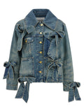 Ganni Blue Organic Cotton Denim Jacket