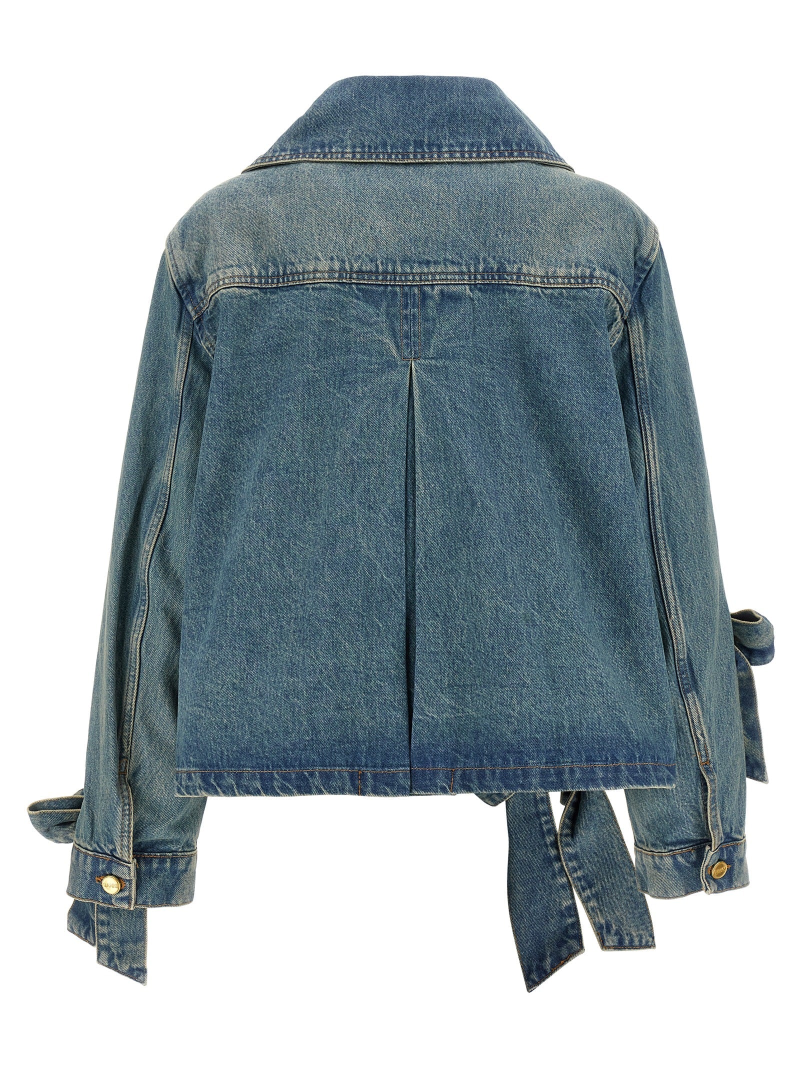 Ganni Blue Organic Cotton Denim Jacket