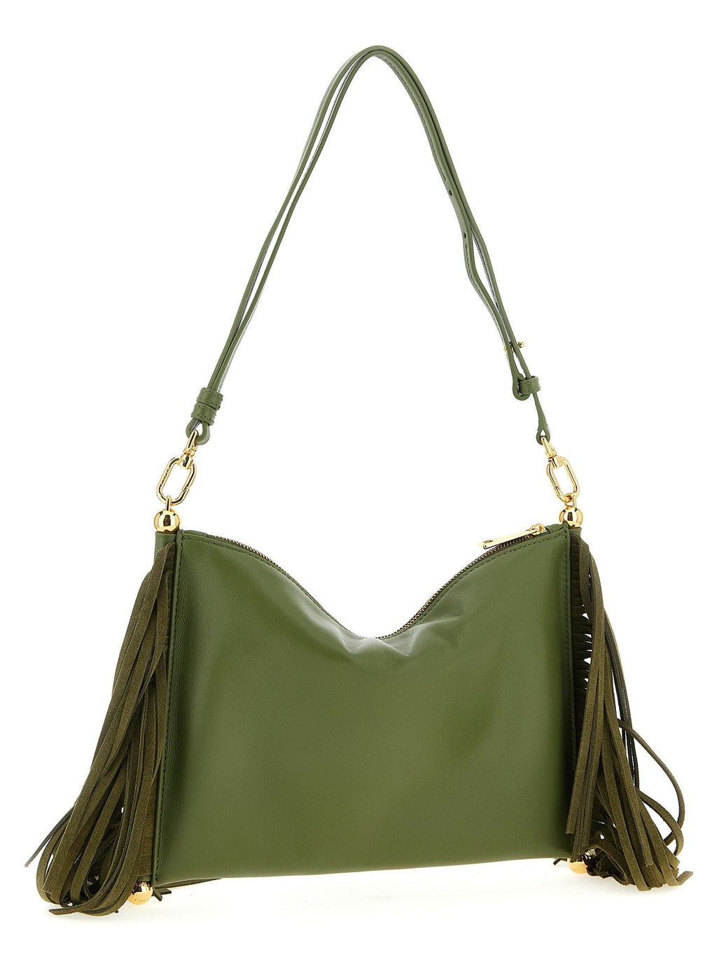 Furla Bicolor Lamb Leather Shoulder Bag