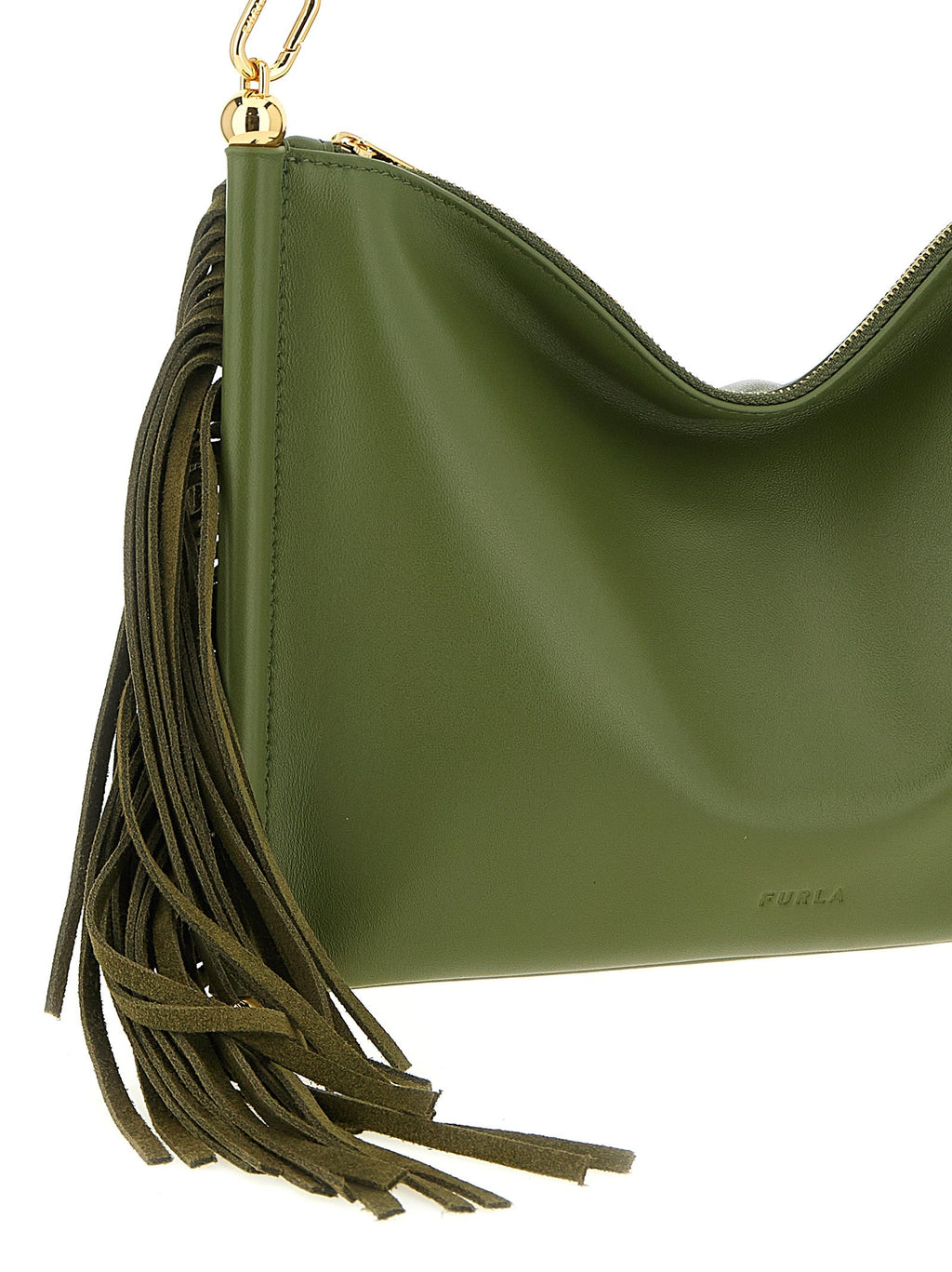 Furla Bicolor Lamb Leather Shoulder Bag