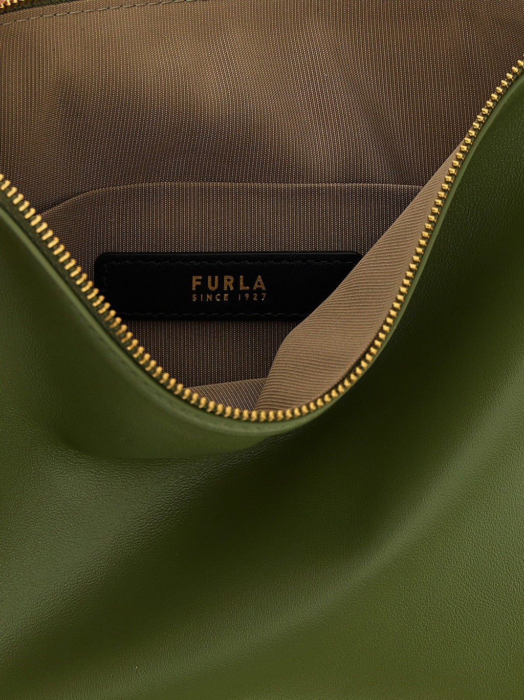 Furla Bicolor Lamb Leather Shoulder Bag