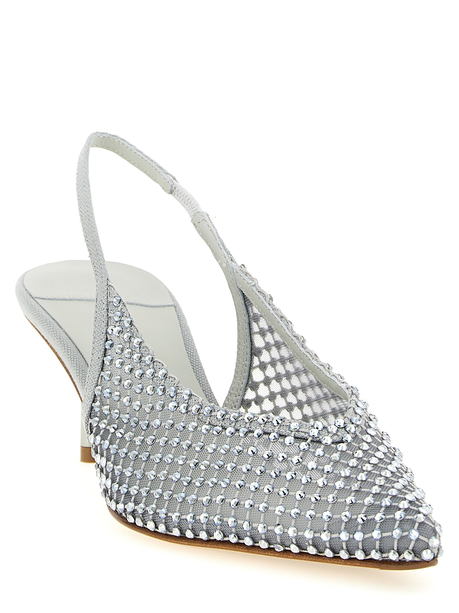 LE SILLA Gray Polyester Mid Heel Pumps