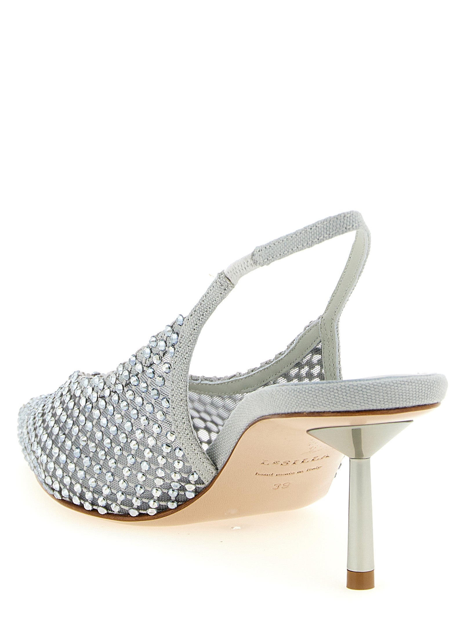 LE SILLA Gray Polyester Mid Heel Pumps