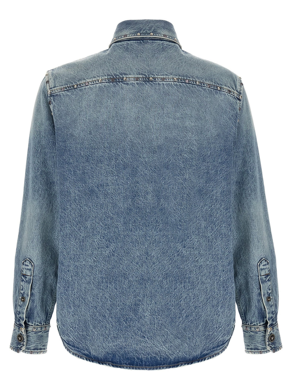 Versace Blue Cotton Blouse