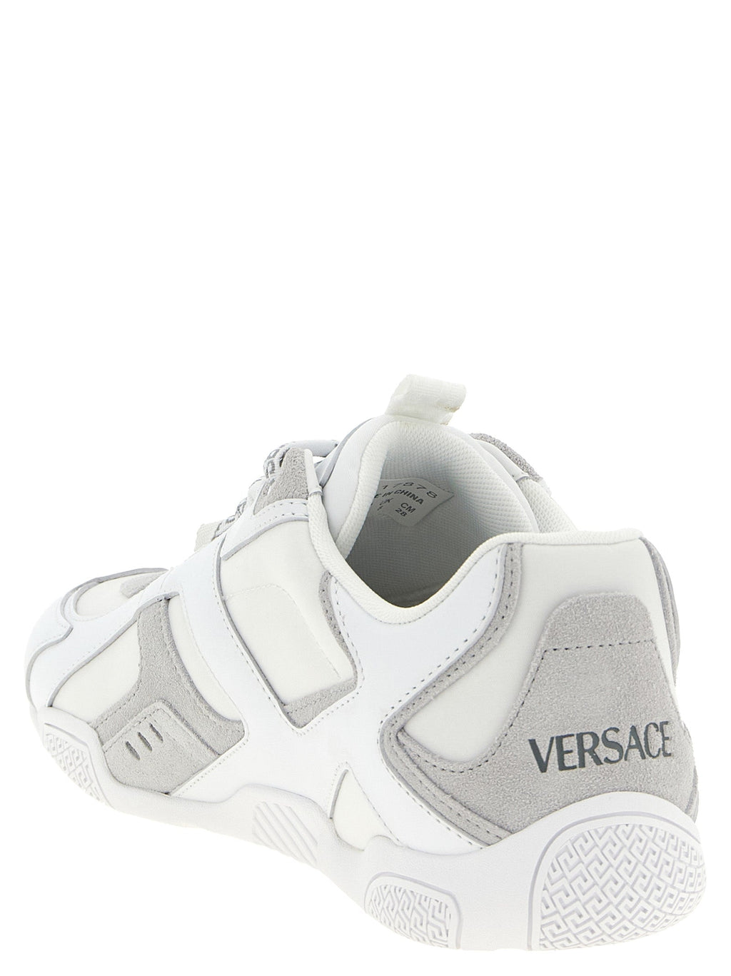 Versace White Calfskin Athletic Sneakers