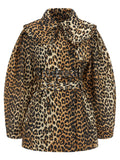 Ganni Brown Recycled Polyamide Coat