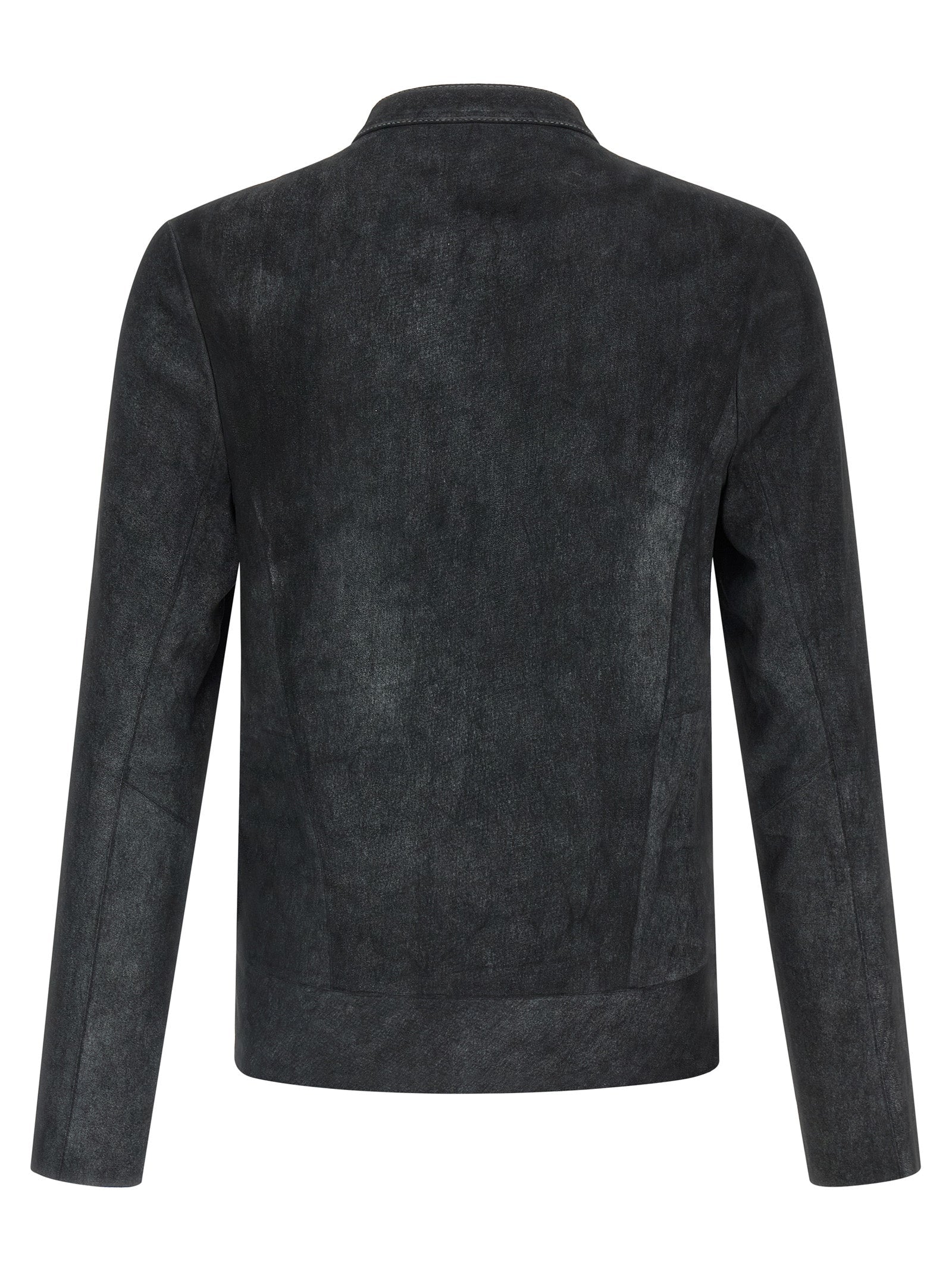 GIORGIO BRATO Black Lamb Leather Leather Jacket