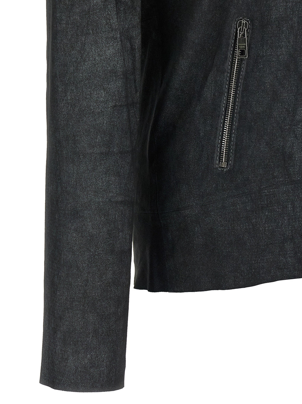 GIORGIO BRATO Black Lamb Leather Leather Jacket