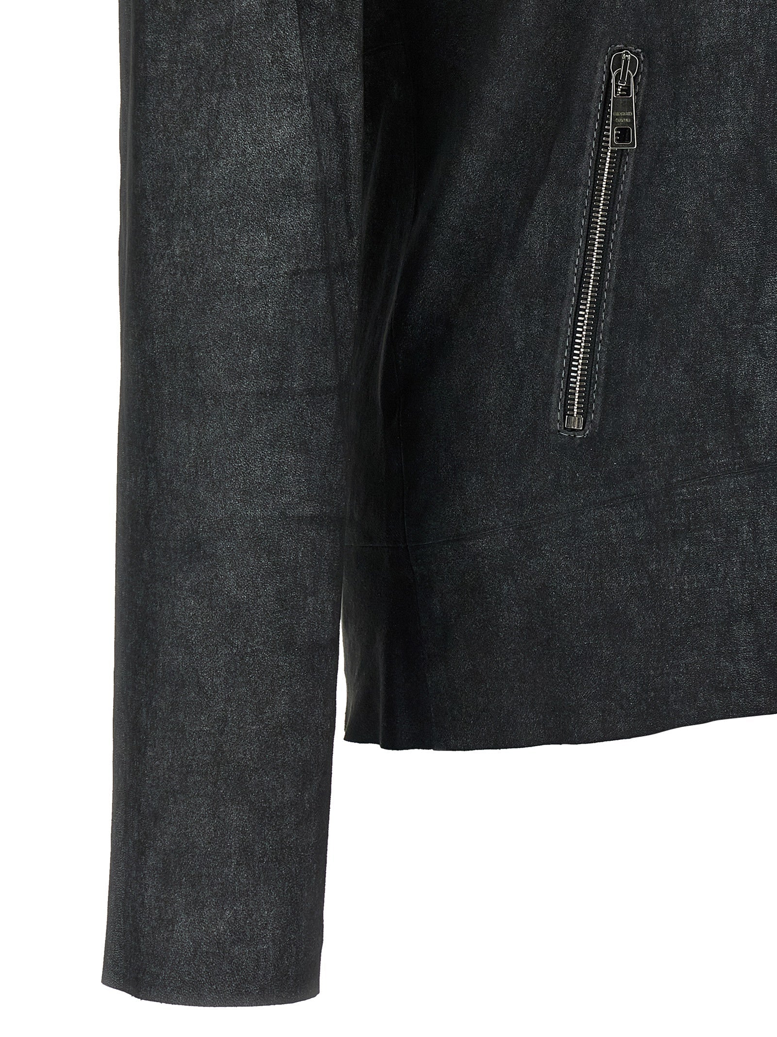 GIORGIO BRATO Black Lamb Leather Leather Jacket