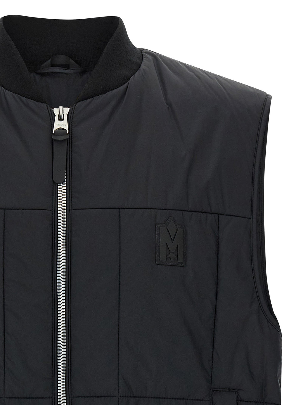 Mackage Black Nylon Sleeveless Jacket