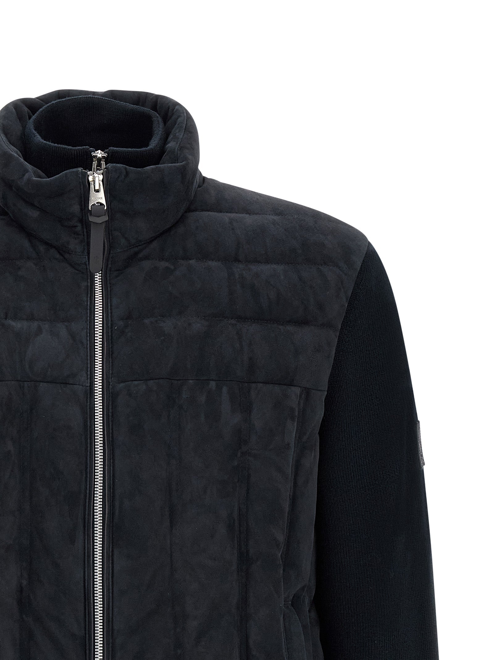 Mackage Blue Virgin Wool Full-Length Jacket