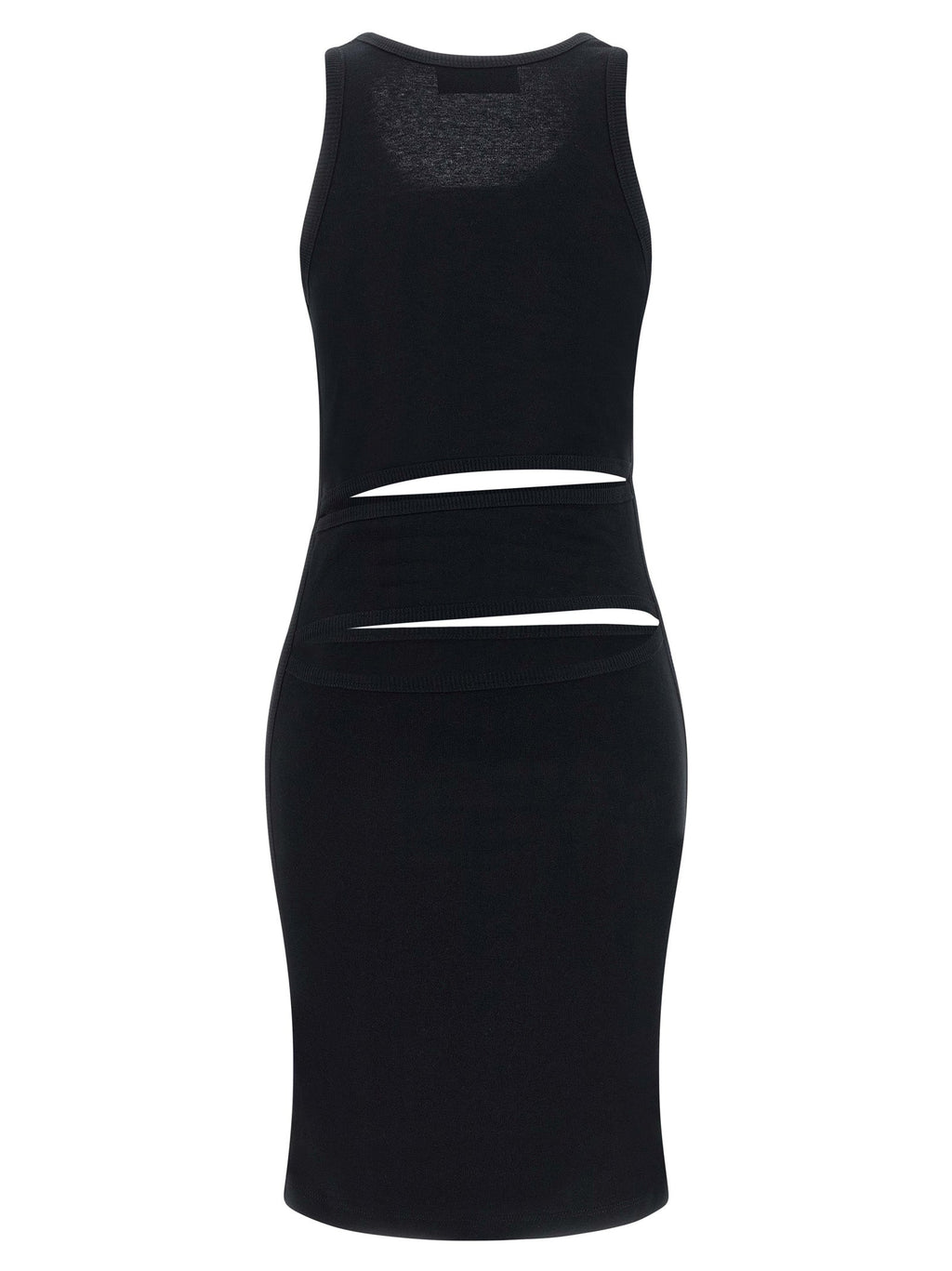 Coperni Black Organic Cotton Short Dress