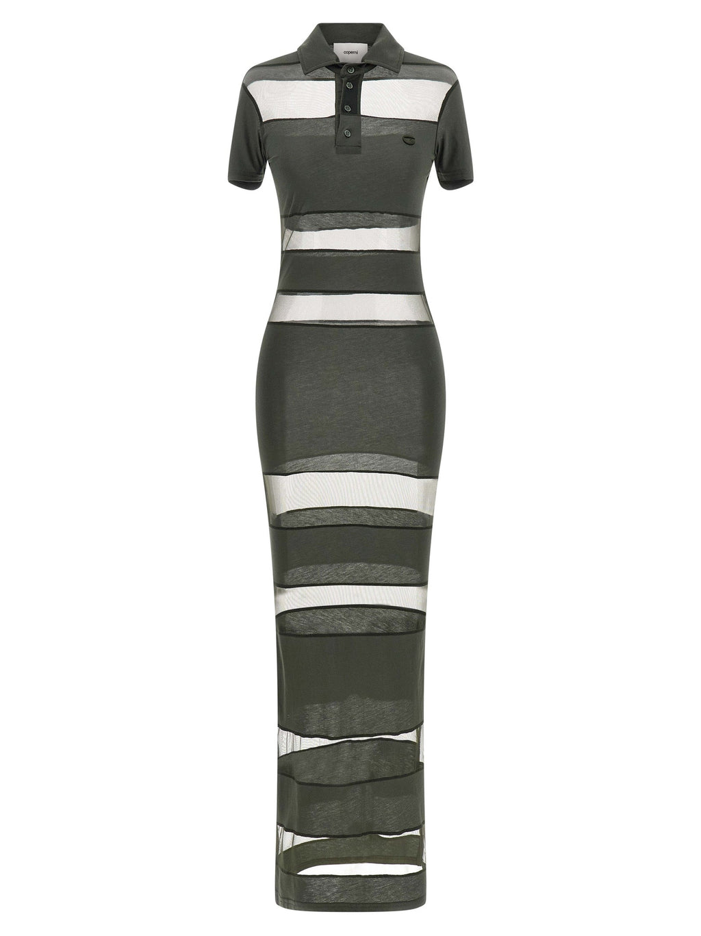Coperni Bicolor Cotton Long Dress