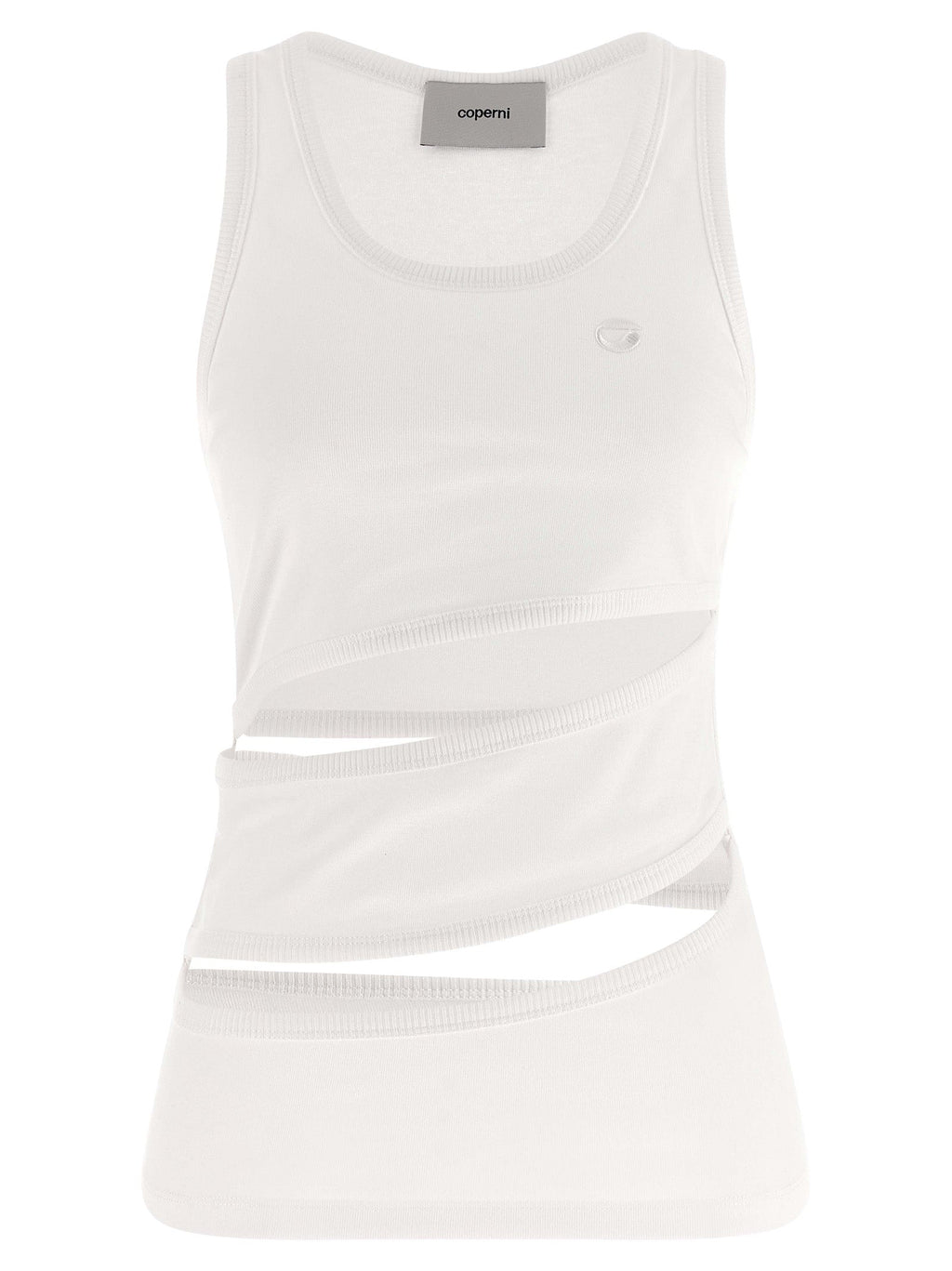 Coperni White Organic Cotton Tank Tops