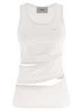 Coperni White Organic Cotton Tank Tops