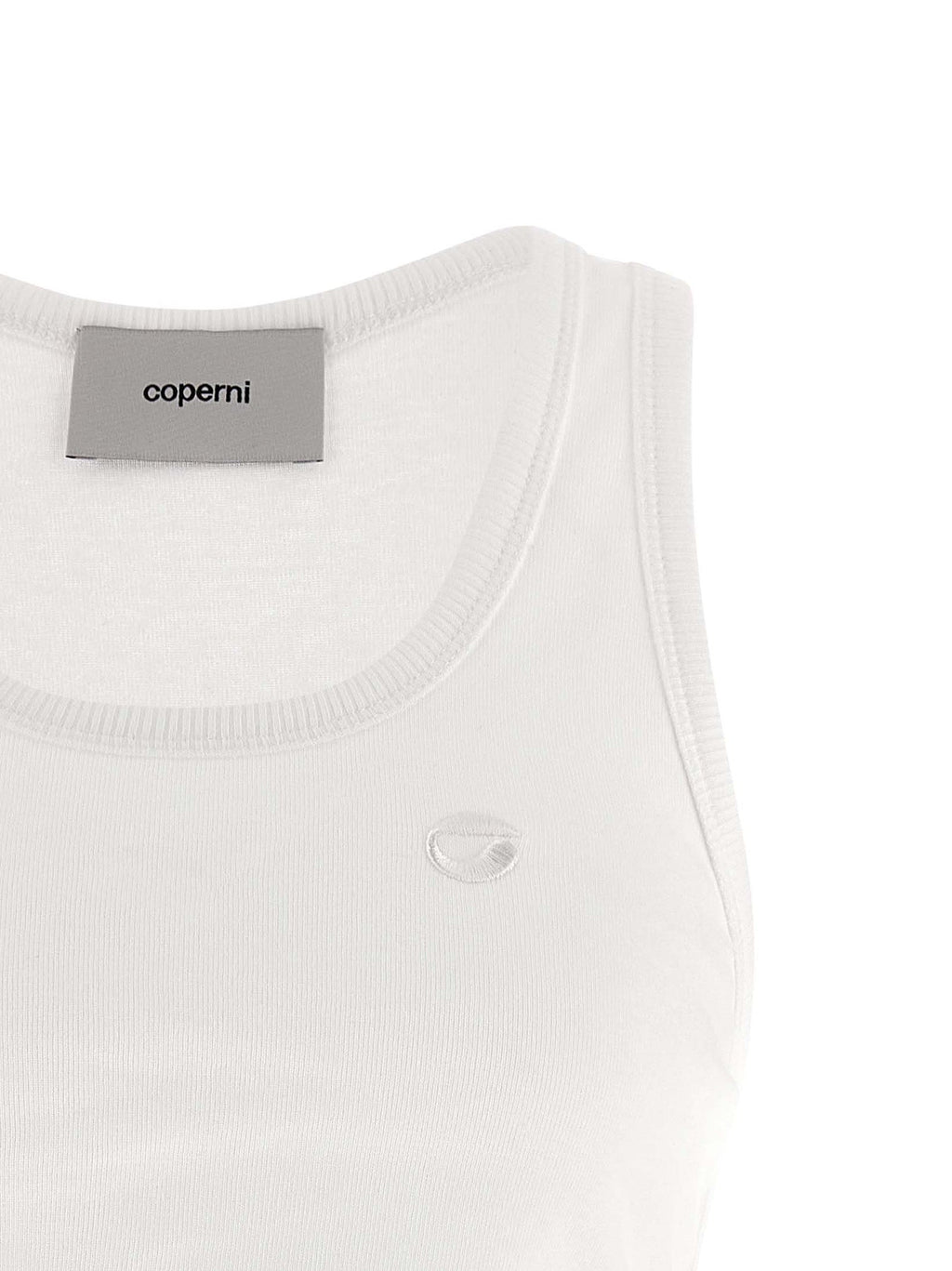 Coperni White Organic Cotton Tank Tops