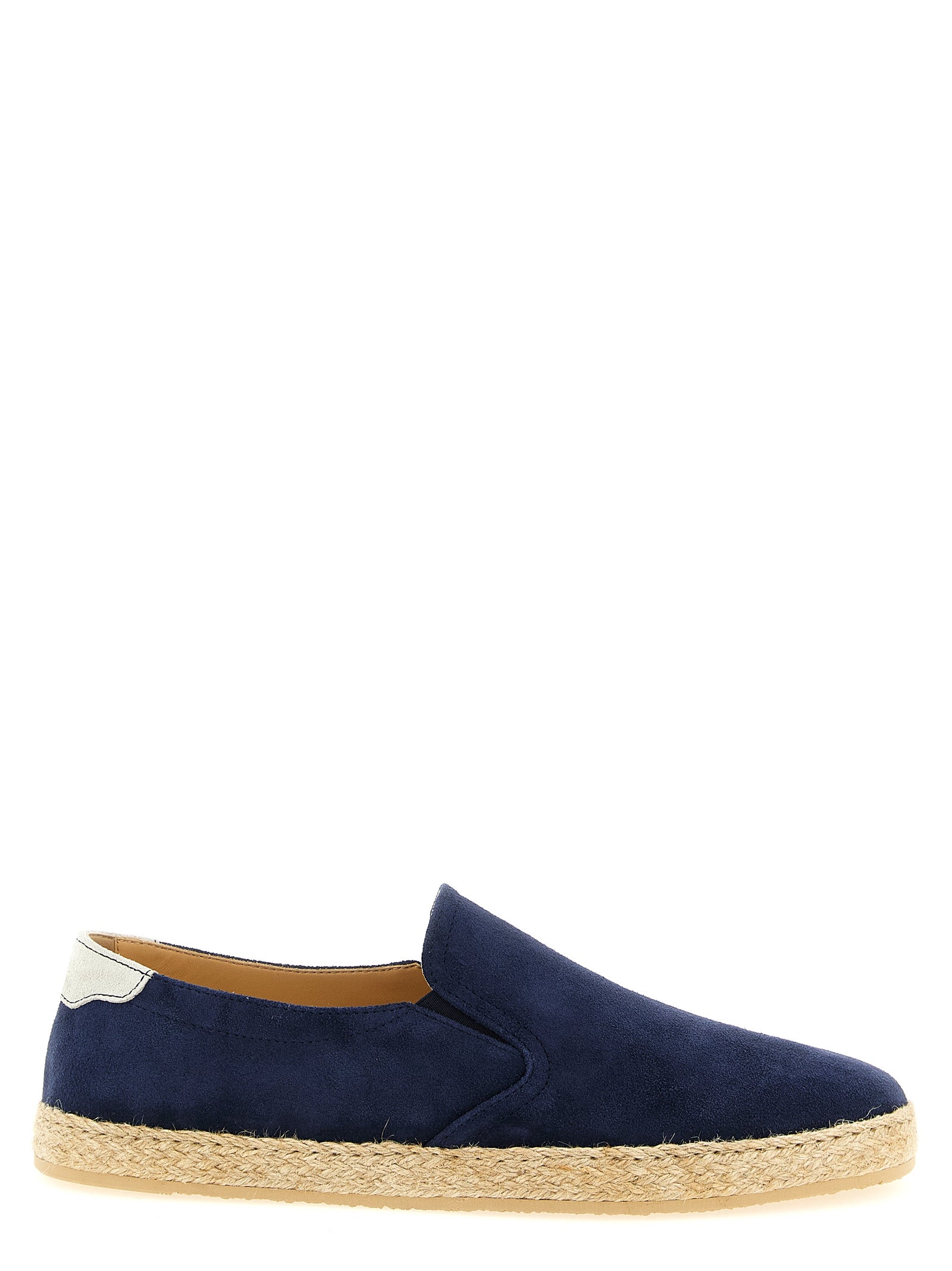 Brunello Cucinelli Blue Calfskin Espadrilles Brunello Cucinelli