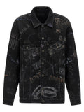 Balenciaga Black Cotton Denim Jacket