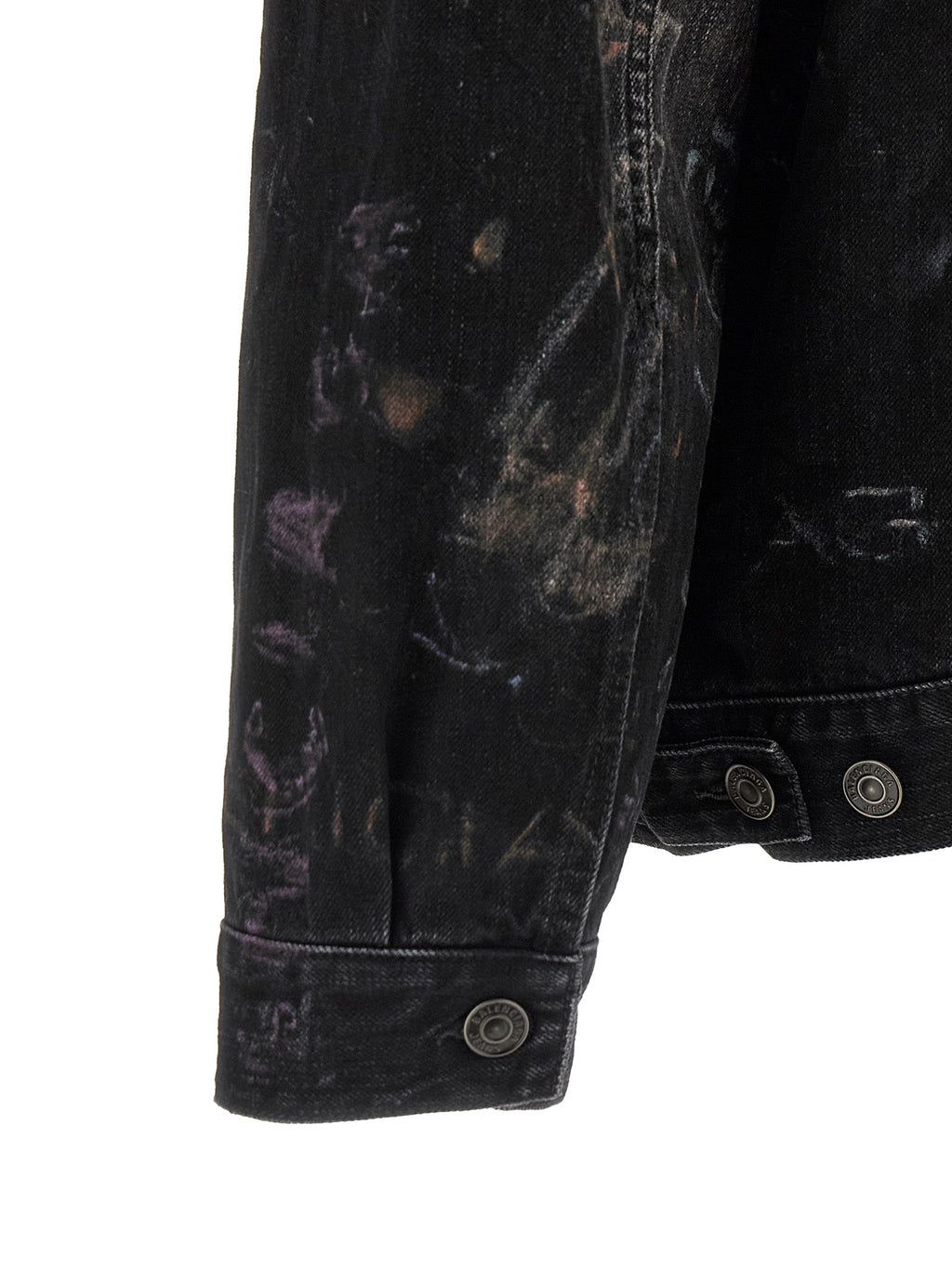 Balenciaga Black Cotton Denim Jacket