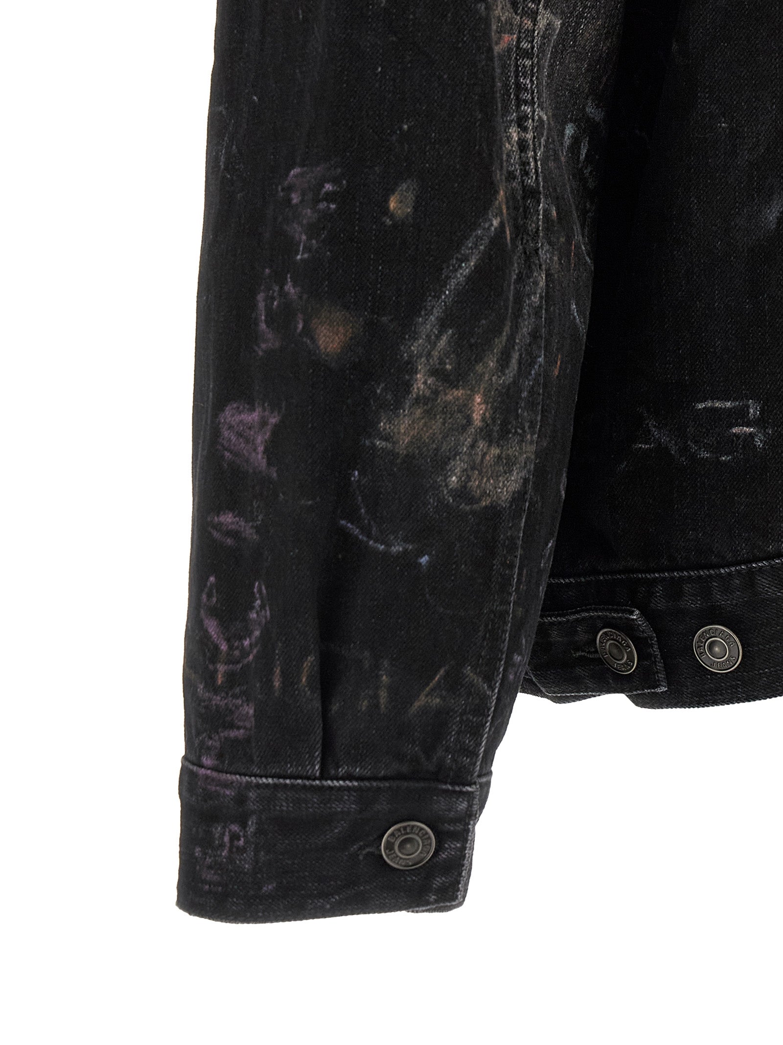 Balenciaga Black Cotton Denim Jacket