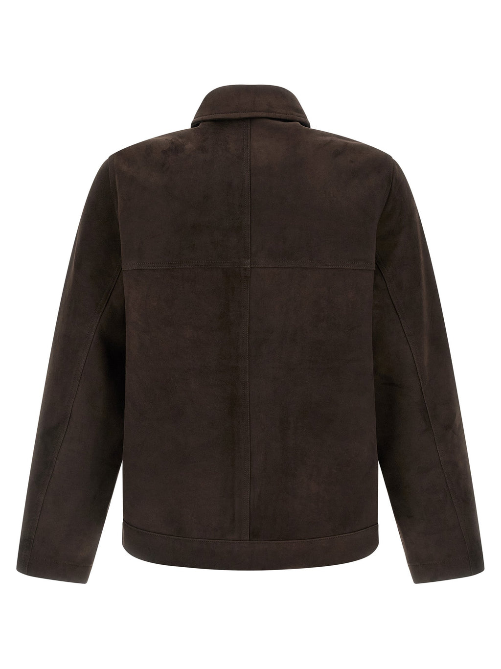 GIORGIO BRATO Brown Suede Leather Leather Jacket