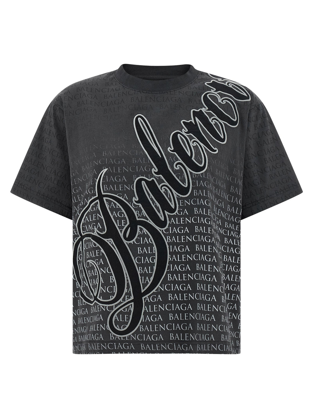Balenciaga Black Cotton T-Shirt