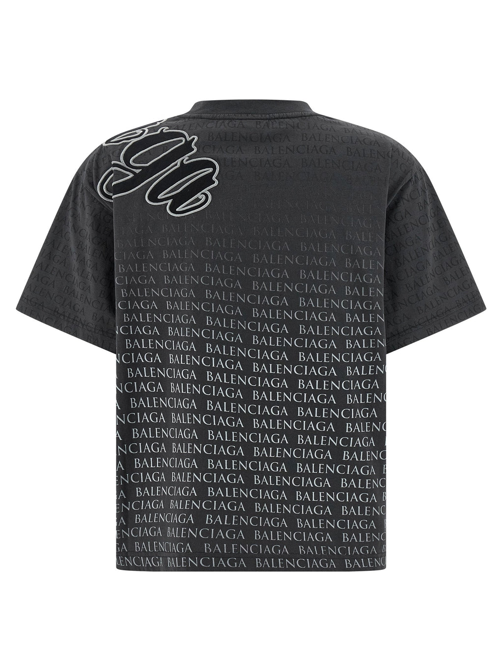 Balenciaga Black Cotton T-Shirt