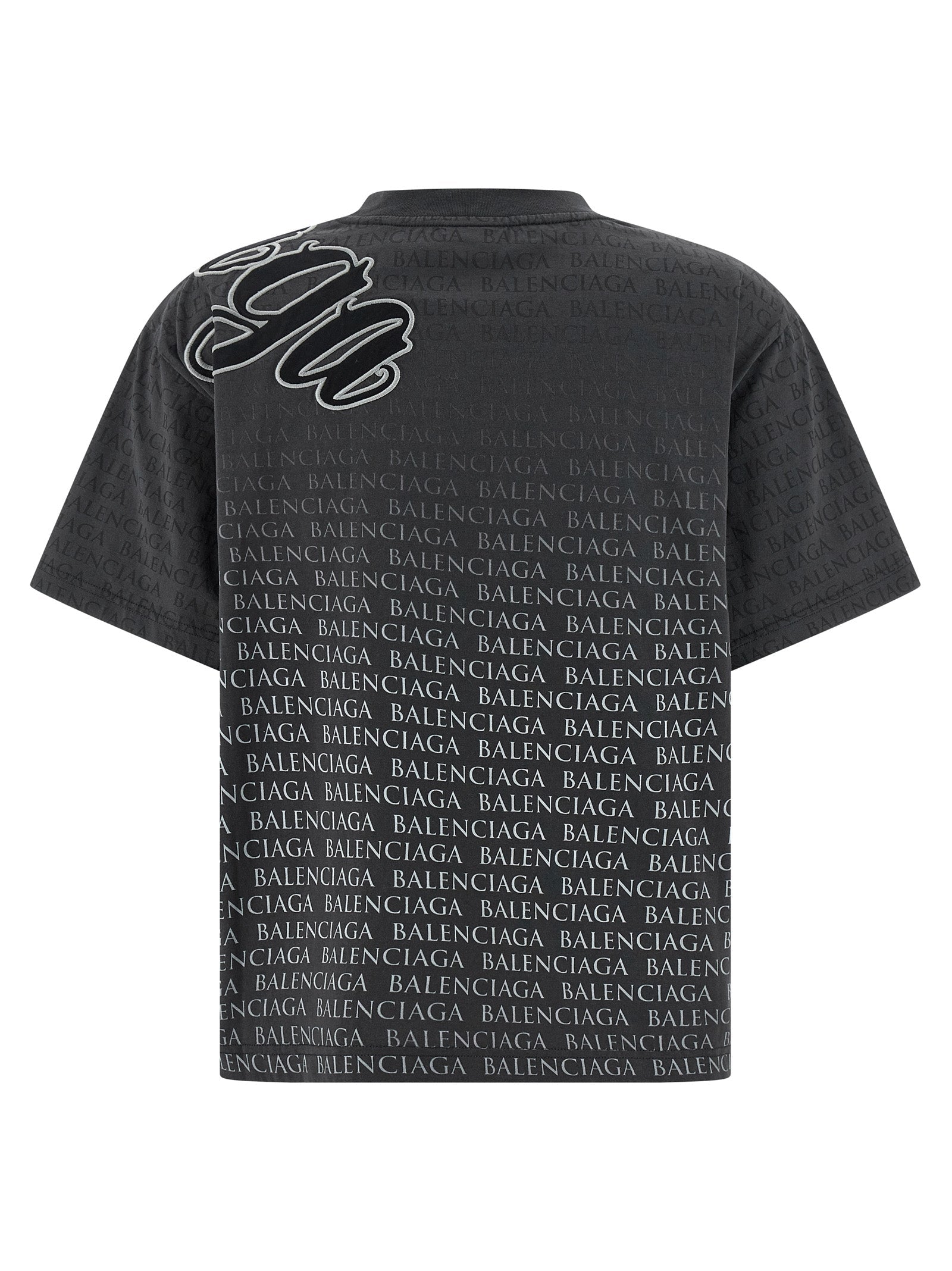 Balenciaga Black Cotton T-Shirt