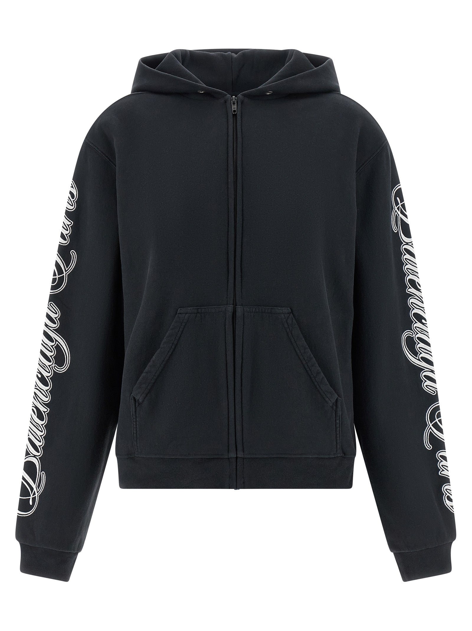 Balenciaga Black Cotton Sweatshirt