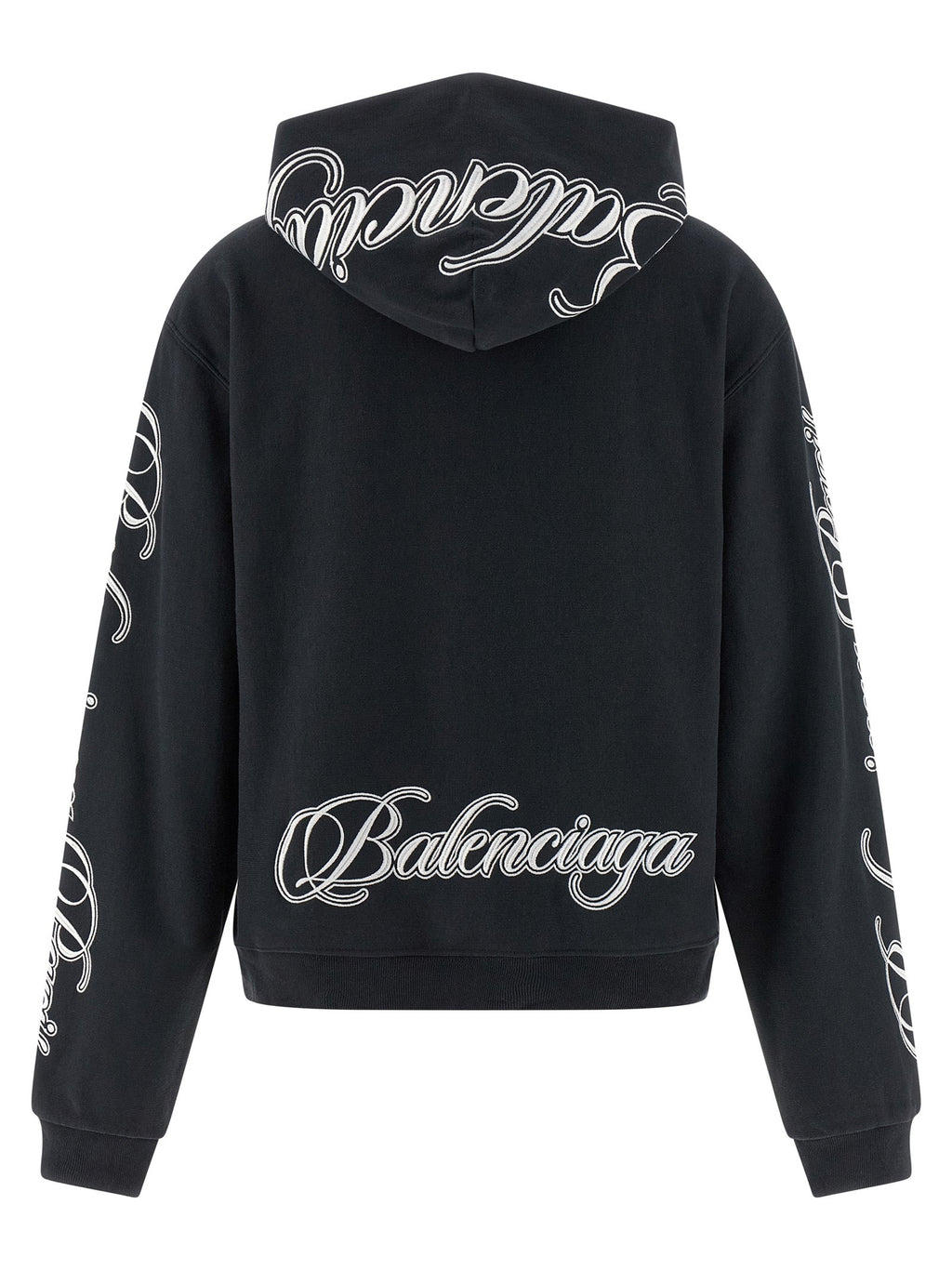 Balenciaga Black Cotton Sweatshirt